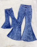 Adult blue Bell-bottom jeans