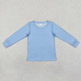 BT0952 long sleeve hunting fishing blue top