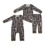 LR1452-long sleeve camo bamboo kids pajamas