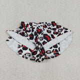SS0814  baby girls G red leopard shorts yoga
