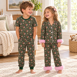Matching Baby boys girls duck green blanket clothing
