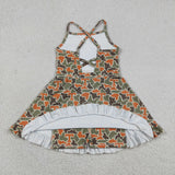 GSD3590 girls camo slip dress yoga