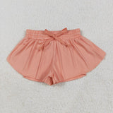 Matching Baby girls solid shorts