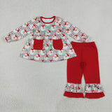 Matching Baby girls Christmas long sleeve outfits