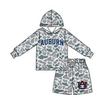custom style MOQ 3 per style Matching Baby girls AUBURN team  outfits