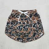 GLS0185 Adult Women camo long Sleeve shorts mock neck set yoga