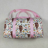 BA0008-- High quality cow print women's duffel bag
