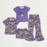 Matching Girls kpop purple clothing