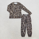 Matching Adult women camo Long Sleeves camo outfits yoga