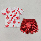 Matching Baby girls colorful CHEER outfits