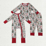 Matching Baby boys Christmas tree long sleeve clothing