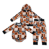 Matching baby girls Halloween long sleeve ghost clothing