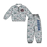 custom style MOQ 3 per style Matching Baby girls AUBURN team  outfits