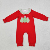 Matching Christmas trees red clothing
