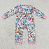 Matching Baby girls Balloon cartoon romper pajamas