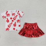 Matching Baby girls colorful CHEER outfits