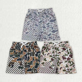 Matching Baby boys camo shorts outfits