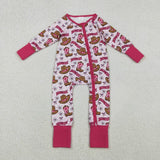 Matching Baby girls howdy hat boot rose romper pajamas clothing