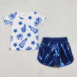 Matching Baby girls colorful CHEER outfits