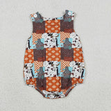Matching Baby boy cowboy sleeeveless romper outfits