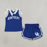 Matching Baby girls team sleeveless cotton bow shorts outfits vinyl
