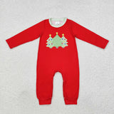 Matching Christmas trees red clothing