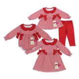 Sibling matching  Valentine's day embroidered dog clothing