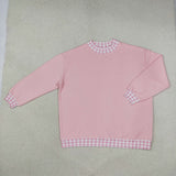 GT1794 Adults woman pink long sleeves top cotton