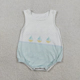 Matching Girls boys girls boat summer romper