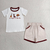 Matching  Baby boys girls boot hat romper outfits embroidery
