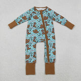 Matching Baby girls howdy hat boot rose romper pajamas clothing