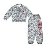 custom style MOQ 3 per style Baby girls boys MISSISSIPPI team outfits