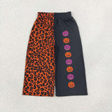 Family Matching Adult  Baby kids Halloween leopard pumpkin pants