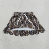 GLK0298 Girls camo scalloped Skirt