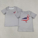 BT1199 boys July Fourth duck short sleeve top