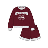 custom style MOQ 3 per style Baby girls boys MISSISSIPPI team outfits