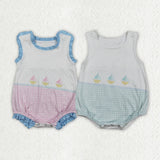 Matching Girls boys girls boat summer romper