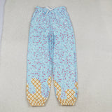 Family Matching Adult Kids blue long pant