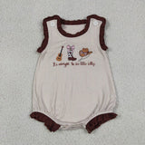 Matching  Baby boys girls boot hat romper outfits embroidery