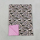 BL0254 Baby Halloween leopard bat  Blankets