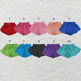 Matching Baby girls solid shorts