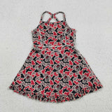 GSD3593 girls DOG camo dress yoga