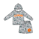 custom style MOQ 3 per style Baby girls boys CLEMSON  team outfits