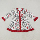 Matching Baby girls Garland red clothing