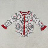 Matching Baby girls Garland red clothing