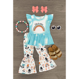 rainbow  blue girl clothing