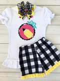 white back to school girl clothing