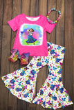 cartoon pink girl clothing