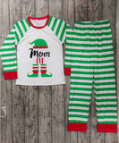 Christmas Green Stripes adult mom outfits