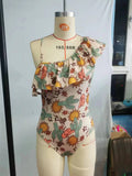 5.14-1 USA warehouse western cow sun swimsuit